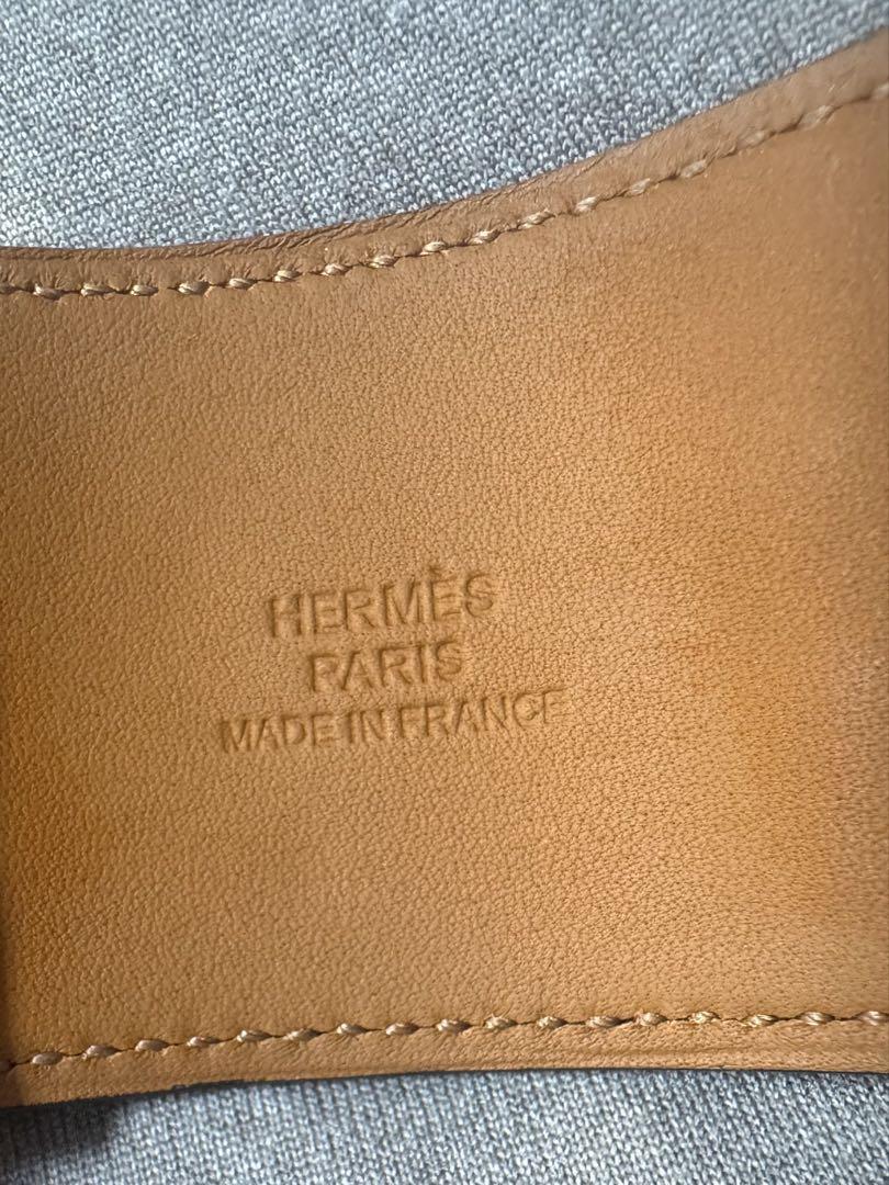 HERMES エルメス　コリエドシアン　ブラック/ゴールド金具