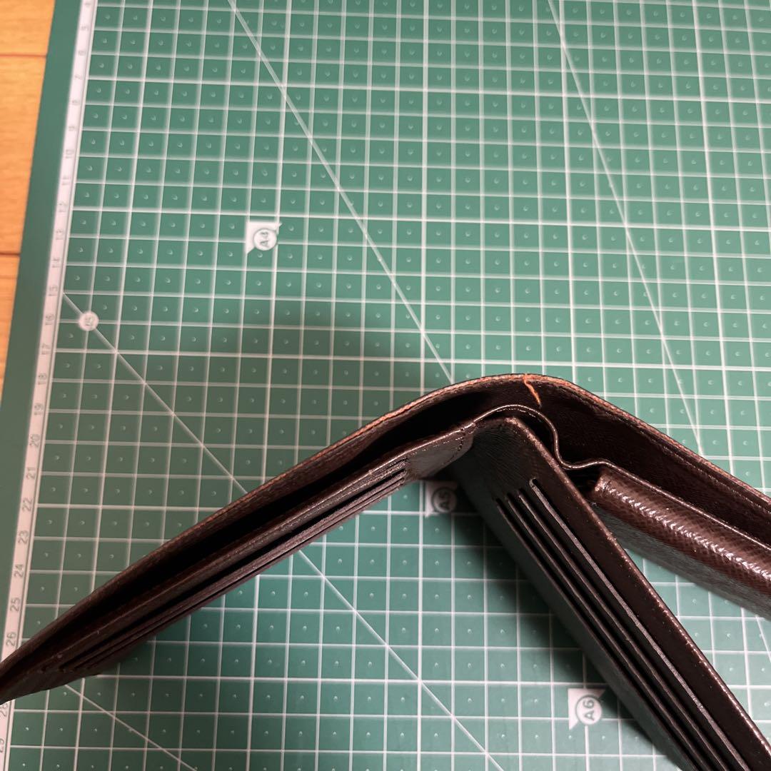 Louis Vuitton ダミエ 二つ折り財布 箱、袋付