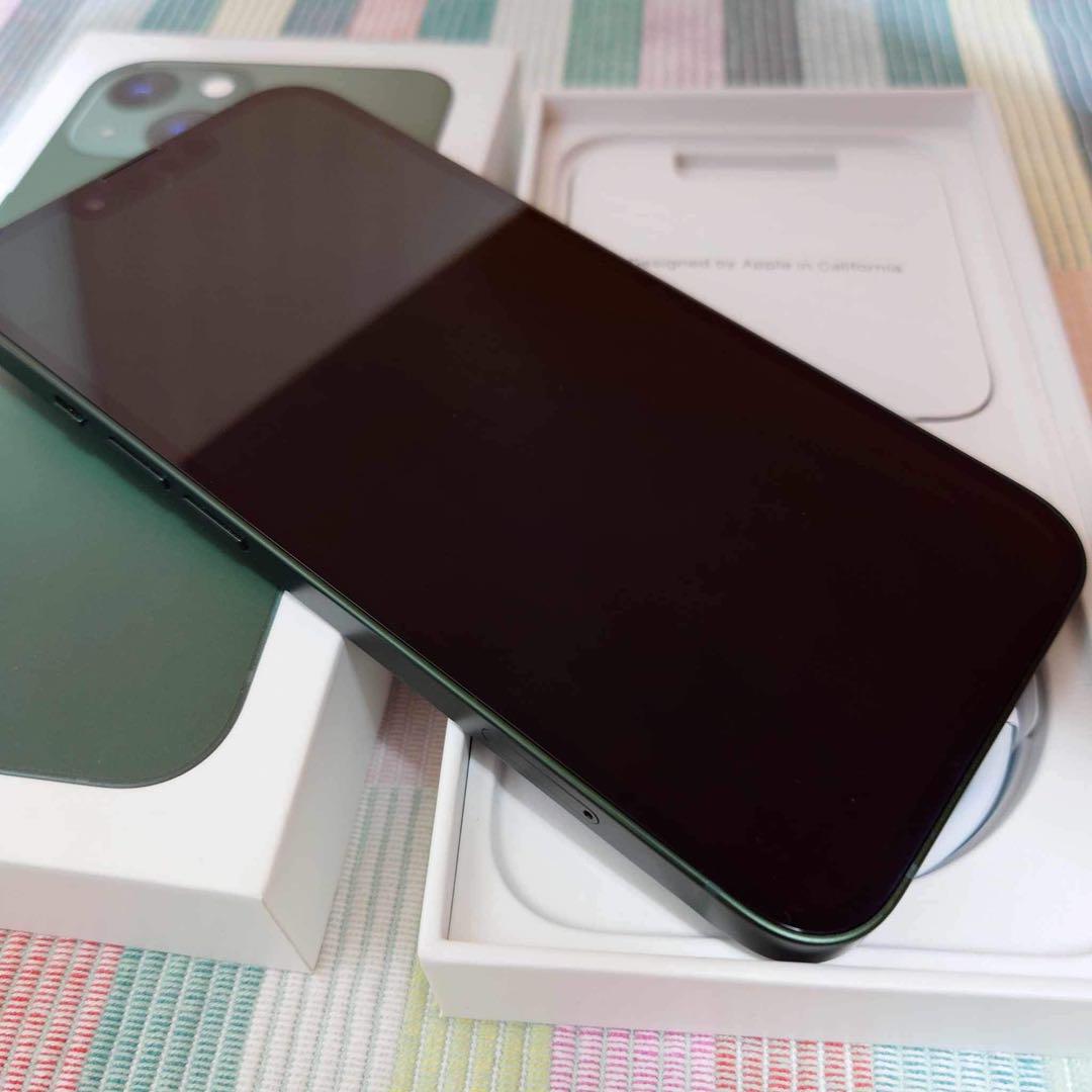 【超美品】iPhone 13 グリーン 128 GB SIMフリー