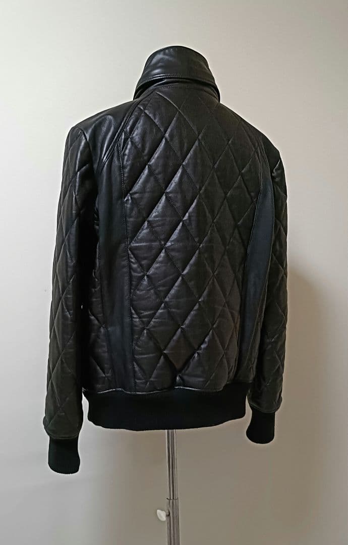 AKM ラムレザー スタンドトラック ジャケット 希少XL ¥231,000円 AKM ラムレザー スタンドトラック ジャケット 希少XL ¥231,000円