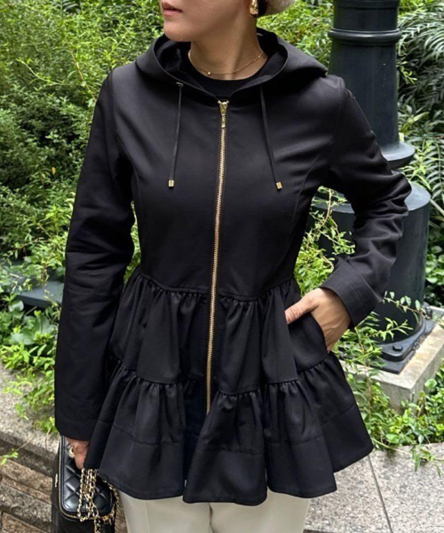 【新品未使用】JENNE 立体ティアードブルゾン L
