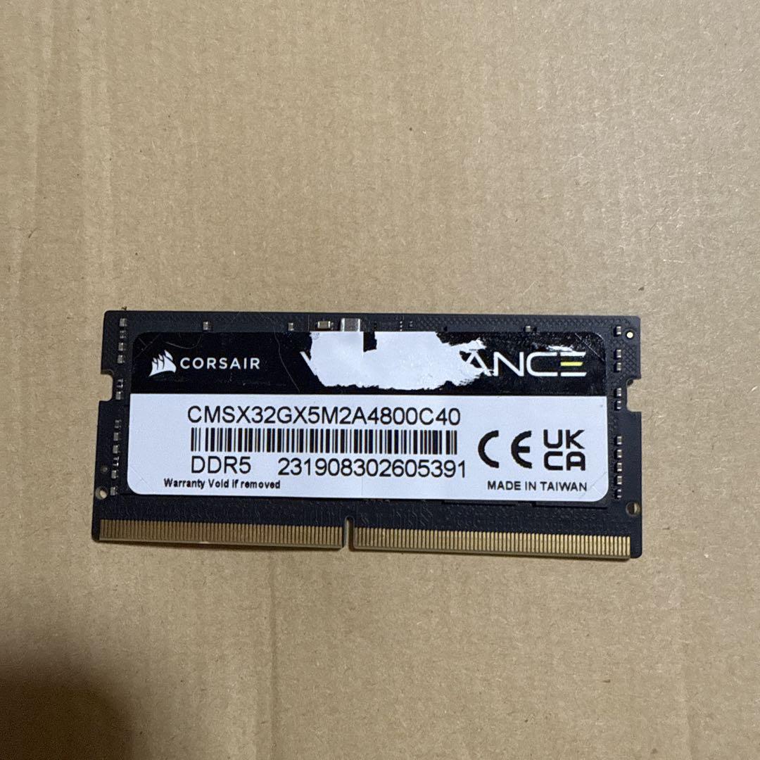 CORSAIR32GB DDR5 4800MHz 2枚セット（ノートパソコン用）