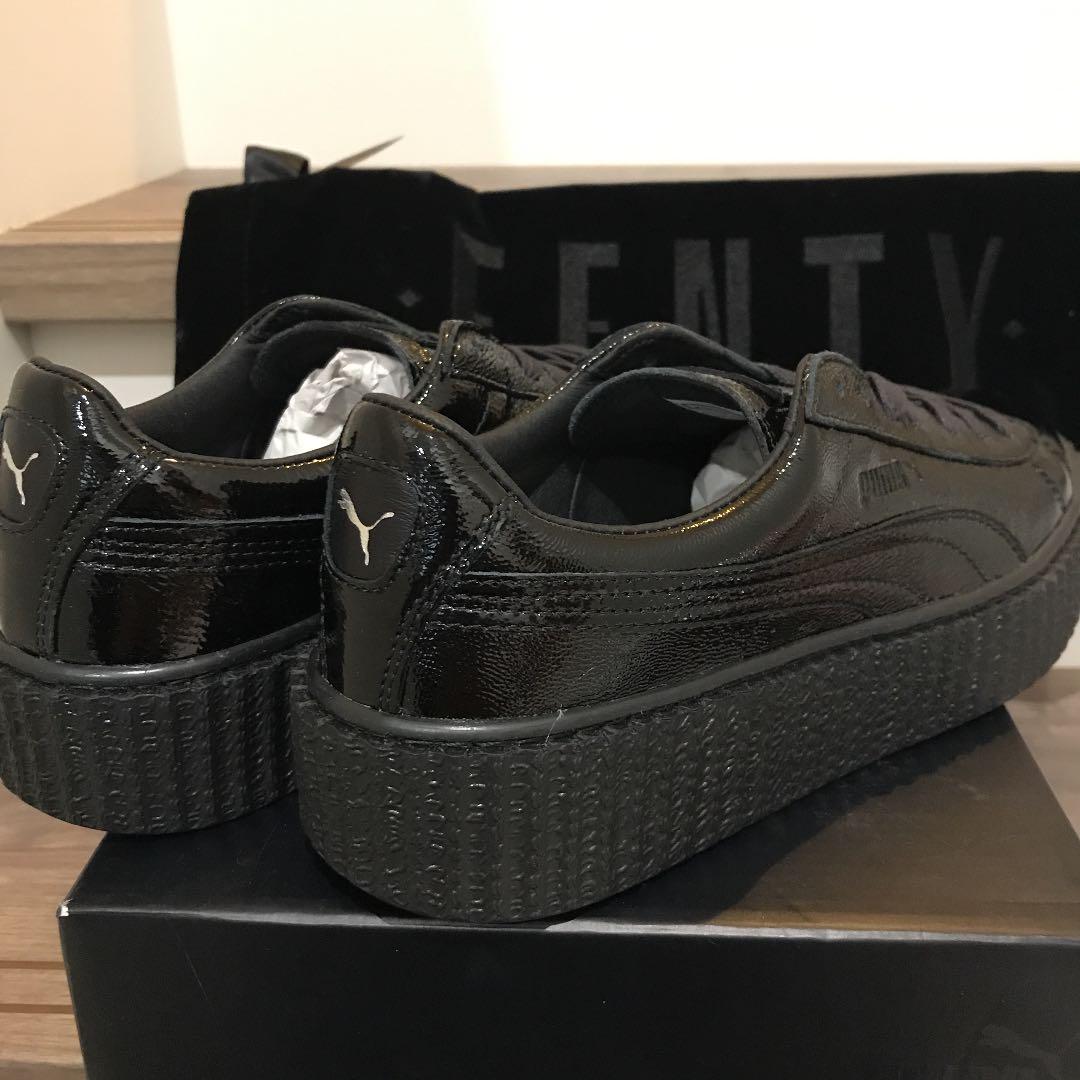 通販在庫あ 希少 Creeper Wrinkled patent プーマ 黒 24.5 k0QtR-m82897082661 特価在庫あ