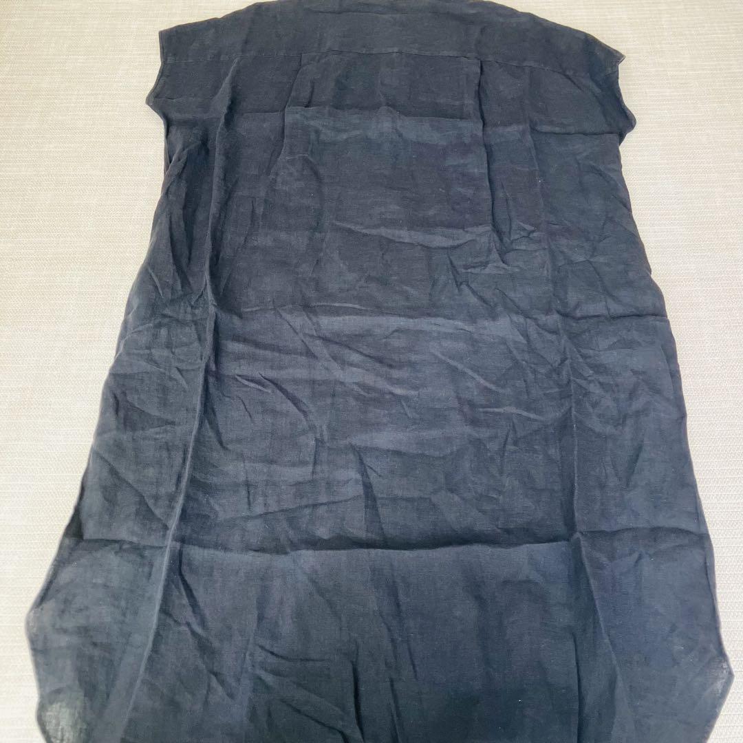 【史上最も激安】 極美品】大きいサイズ 23区 44 LIBECO リネン シャツワンピース ワンピース