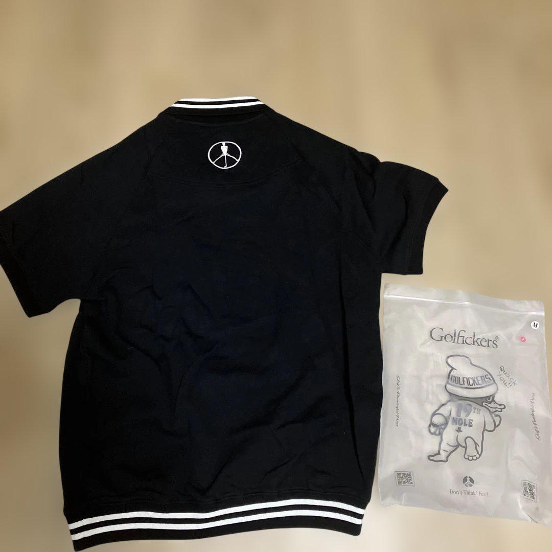 Golfickers シャツ&ナイロン ハーフパンツ M BK セットアップ Golfickers シャツ&ナイロン ハーフパンツ M BK セットアップ