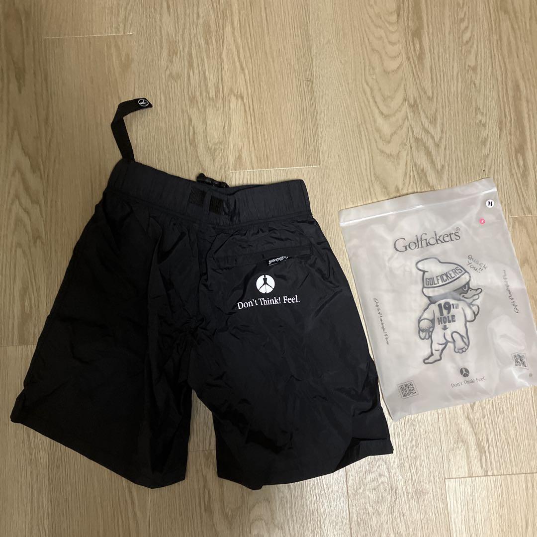 Golfickers シャツ&ナイロン ハーフパンツ M BK セットアップ Golfickers シャツ&ナイロン ハーフパンツ M BK セットアップ