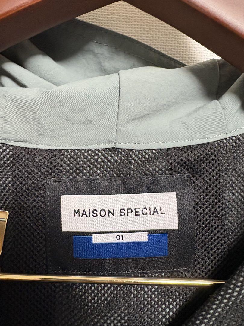 MAISON SPECIALワッシャーナイロンプライムオーバーアノラックパーカー