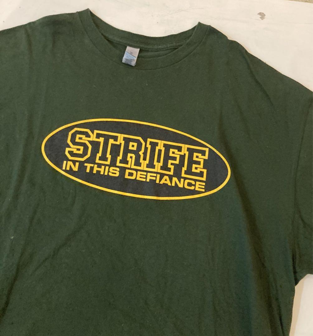 STRIFE IN THIS DEFIANCE Tシャツ ダークグリーン90s