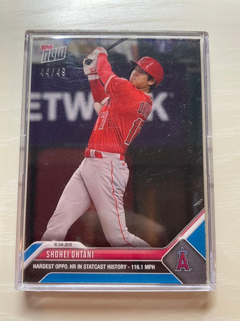 ブルーパラレル 大谷翔平 MLB Topps now 116マイル21号