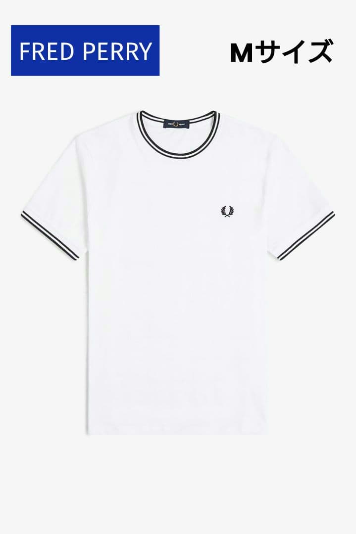 ❀ FRED PERRY【M】ティップライン クルーネックTシャツ ❀ 5,111円
