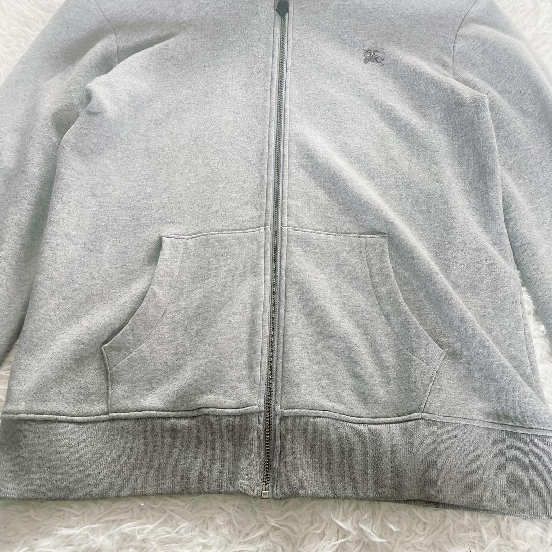 BURBERRY BLACK LABEL】ジップアップパーカーグレーsize3 - メルカリ