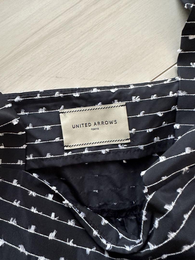 UNITED ARROWS モールボーダーキャミソール ブラウス