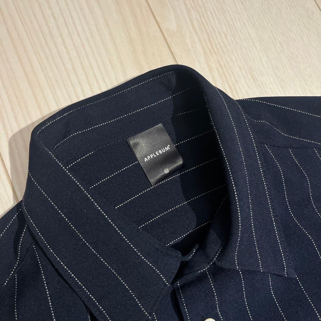 APPLEBUM STRIPE OVERSIZE L/S SHIRT M