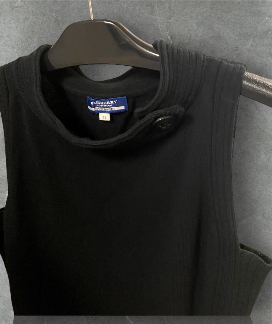【美品】BURBERRY BLUE LABEL　ノースリーブニット 　38 美品】BURBERRY BLUE LABEL ノースリーブ バーバリー 38 - メルカリ