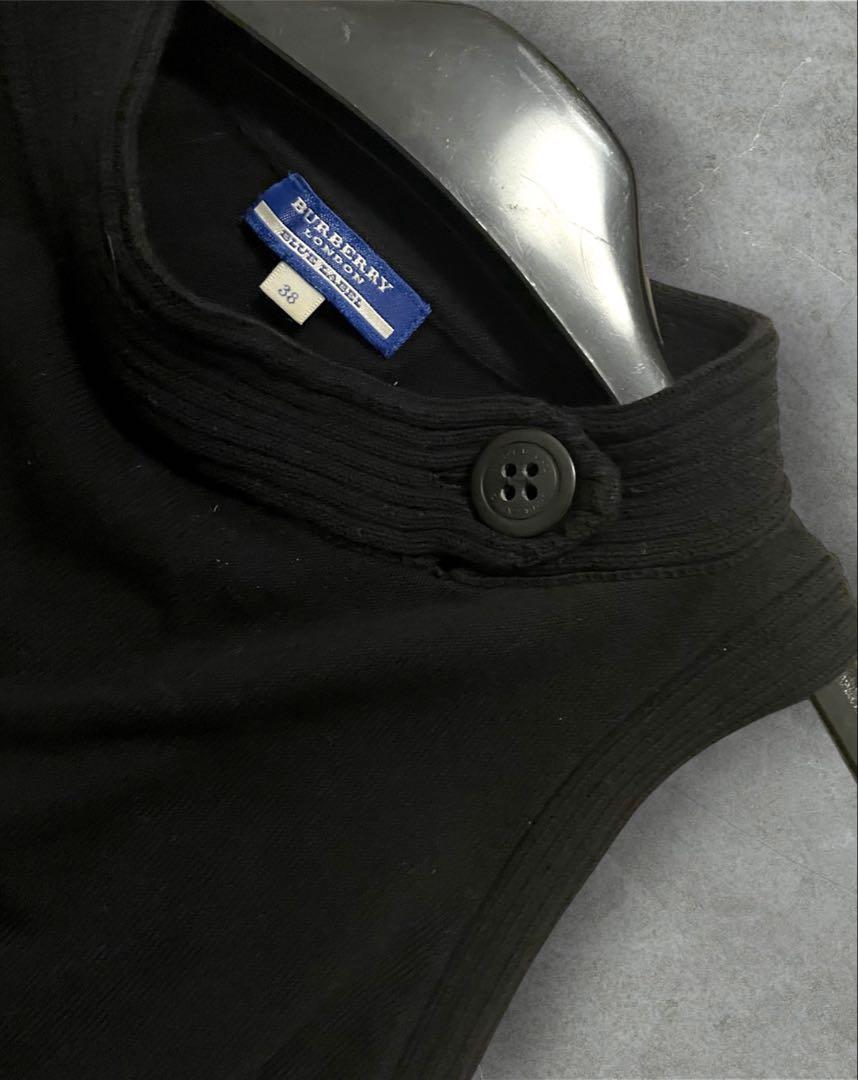 【美品】BURBERRY BLUE LABEL　ノースリーブニット 　38 美品】BURBERRY BLUE LABEL ノースリーブ バーバリー 38 - メルカリ