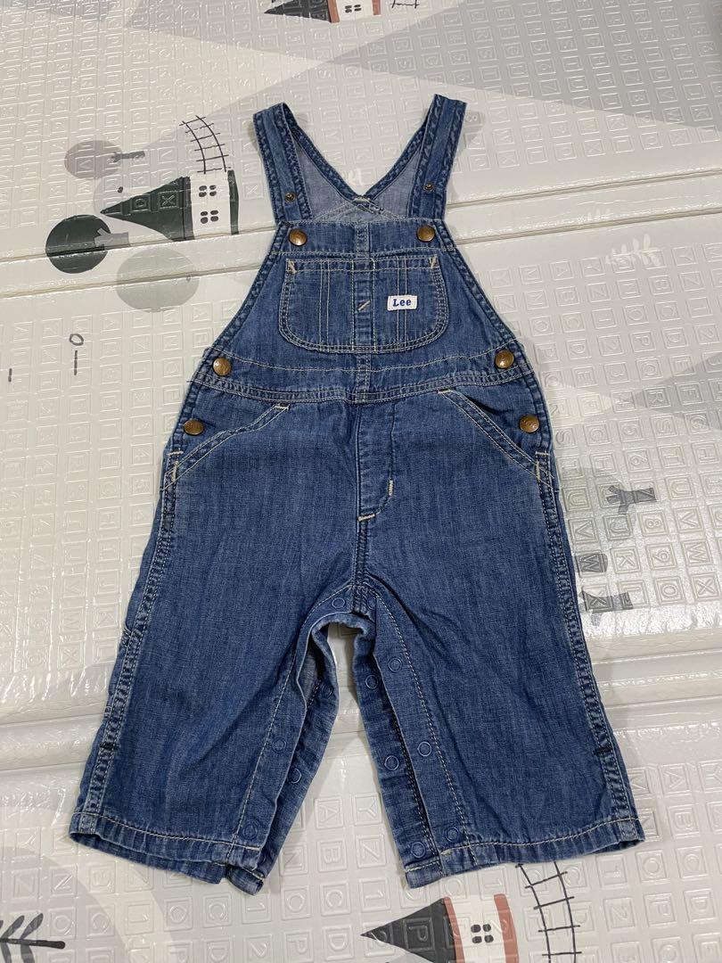 Lee デニムオーバーオール ブルー　ロンパース　80cm