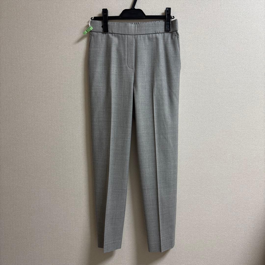 セオリー パンツ グレー オフィス カジュアル 00 無地 シンプルXS(SS)・theory