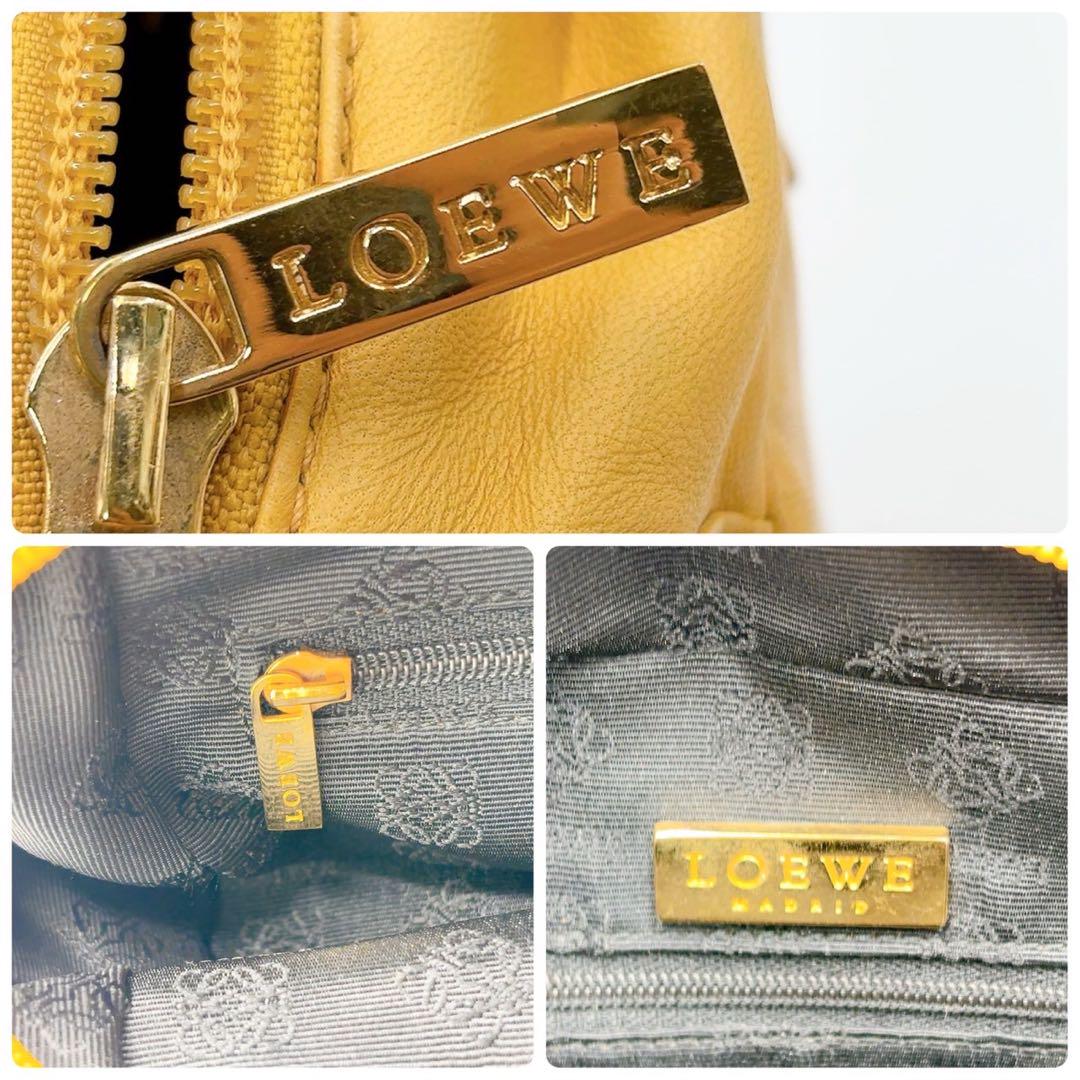 LOEWE ロエベ ミニバック ミニハンドバッグ アナグラム イエロー