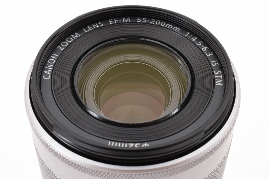 美品 CANON EF-M 55-200mm 望遠ズームレンズ