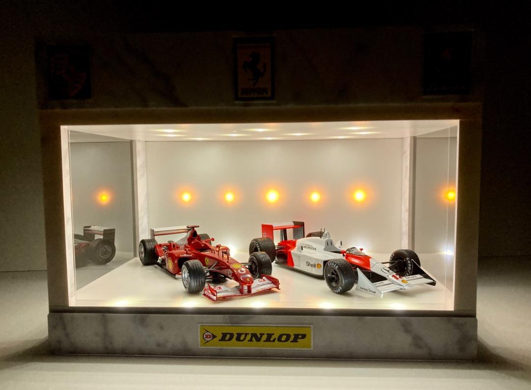 1/18.1/24展示可・WH基調・3面発光ディスプレーBOX・ネオジオラマ 1/18.1/24展示可・WH基調・3面発光ディスプレーBOX・ネオ