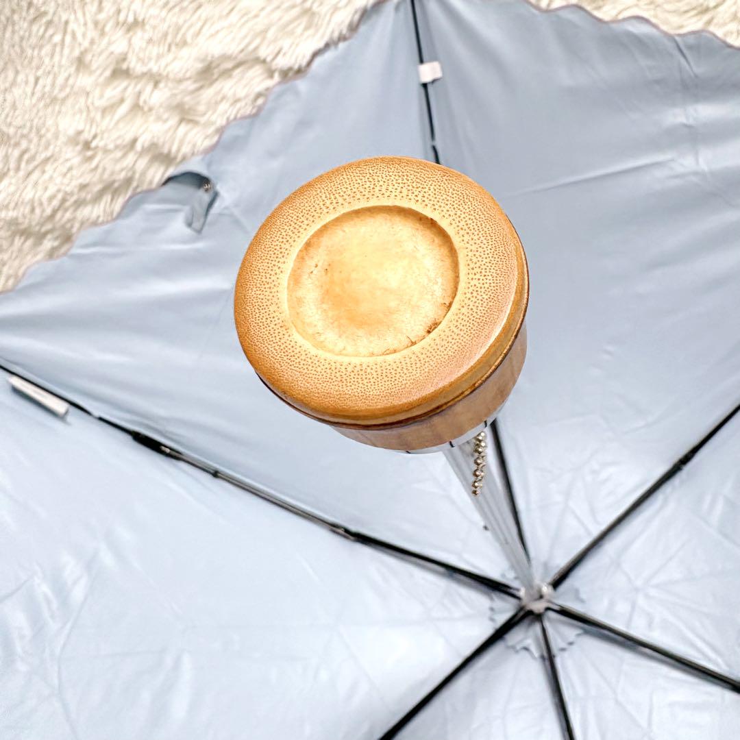 美品✨Vivienne Westwood 折り畳み傘 ブルー 晴雨兼用 バンブー
