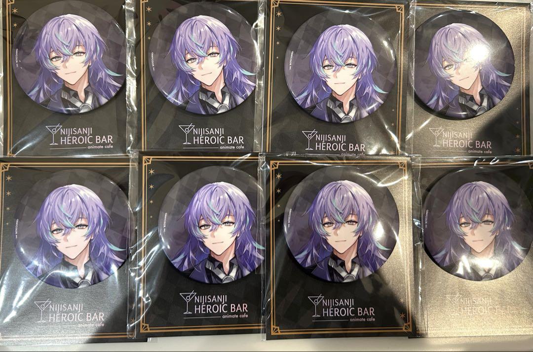 にじさんじ　アニメイトカフェ 台紙付きBIG缶バッジ 星導ショウ