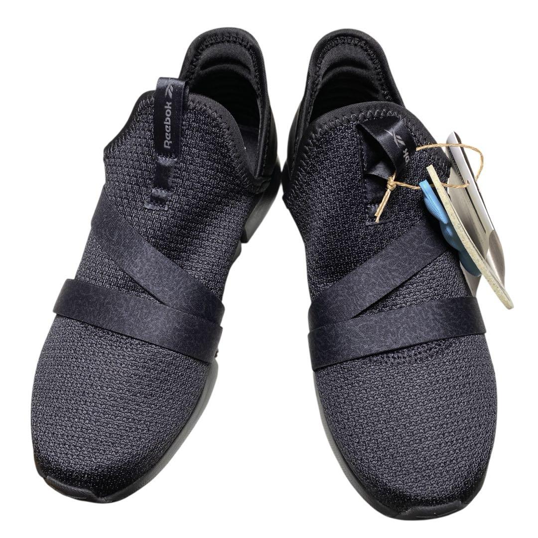 未使用 リーボック DAILYFIT DMX WALK スリッポン BLK