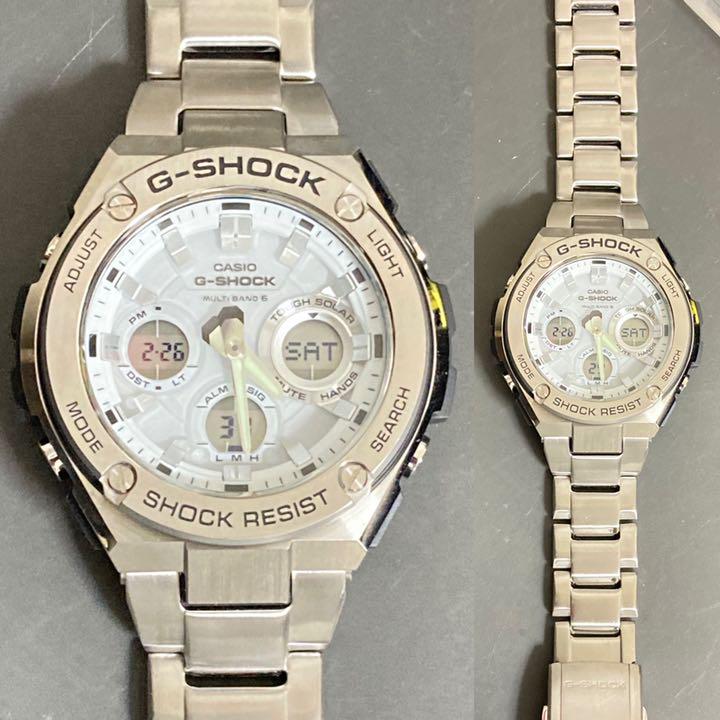 最新作限定SALE 極美品 G-SHOCK GST-W110D-7AJF G-STEEL iu1RY-m82917141872 国産超特価