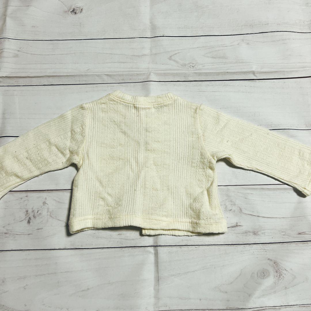 ELLE POU PON カーディガン 80cm クリーム色 ELLE POU PON カーディガン 80cm クリーム色