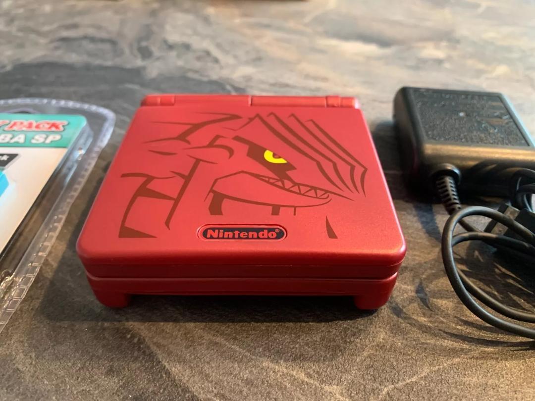 美品 シェル交換品 ゲームボーイアドバンスsp グラードン