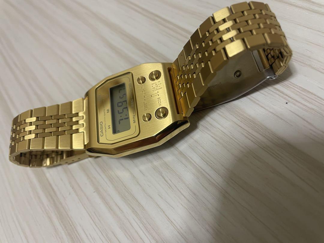 カシオ　CASIO A1100 ゴールド　23100円　美品　オシャレ　男女兼用