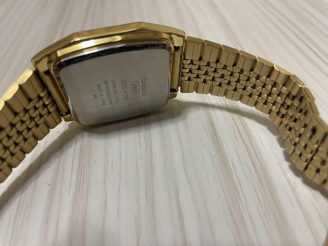 カシオ　CASIO A1100 ゴールド　23100円　美品　オシャレ　男女兼用