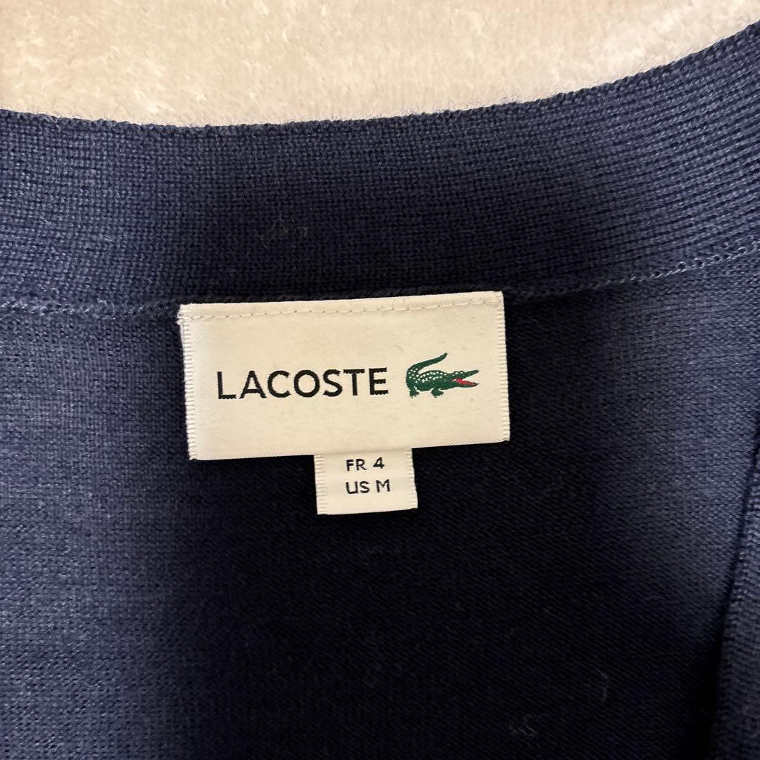 ウォッシャブルウールVネックニットカーディガンM