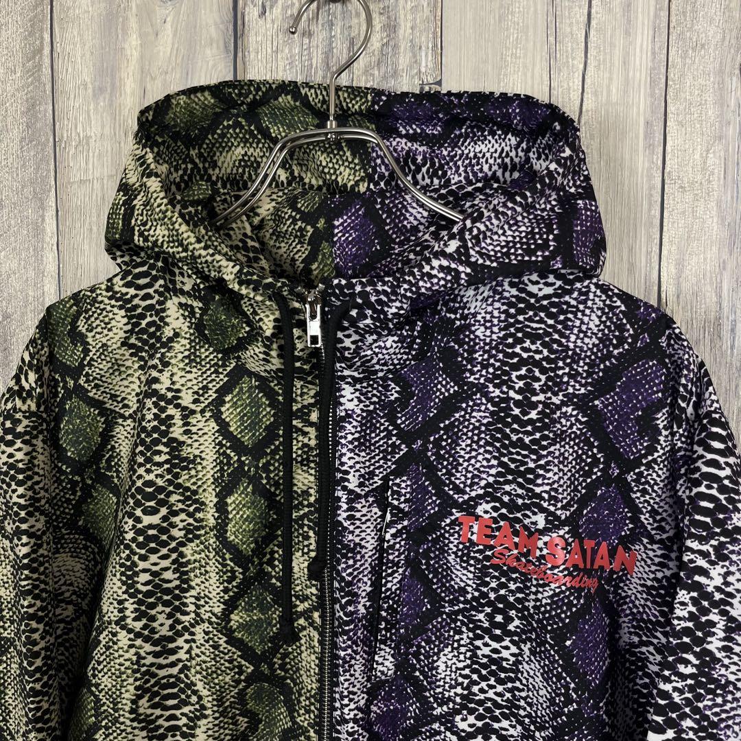 TEAM SATAN 666 チームサタン 蛇 ヘビ柄 セットアップ XL、L