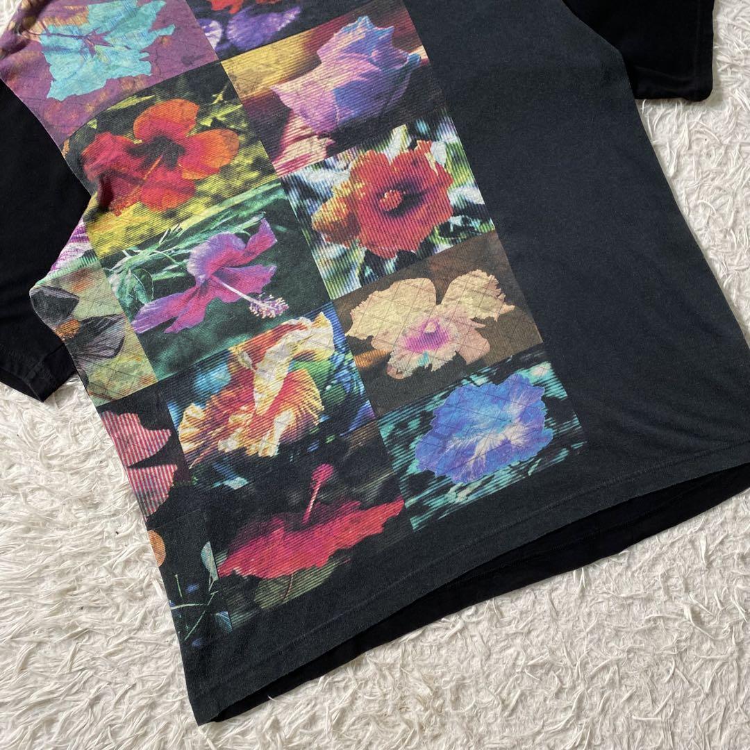 超美品 良品】ヨウジヤマモトプールオム Tシャツ 花図鑑 プリント トップス