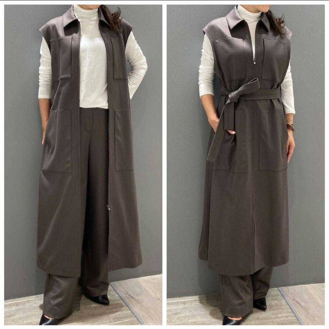 セオリーリュクス ワンピース ロングジレ 38M Theory luxe