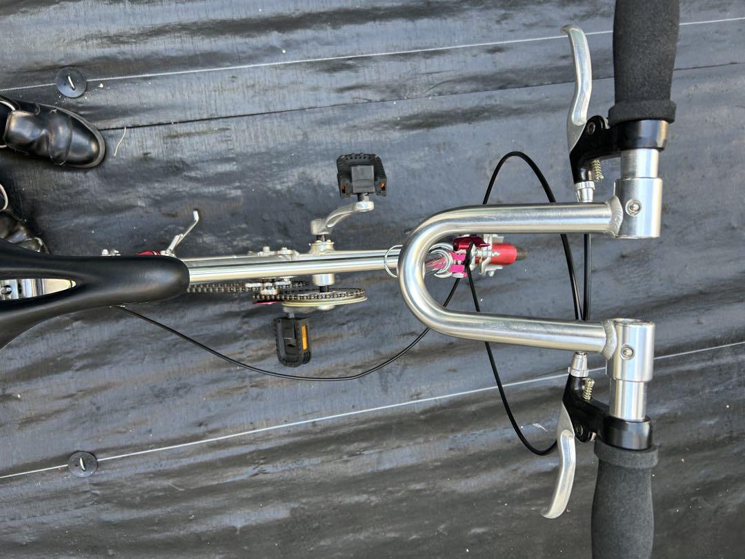 Zero bike ゼロバイク 折りたたみ 小型自転車 シルバー レッド