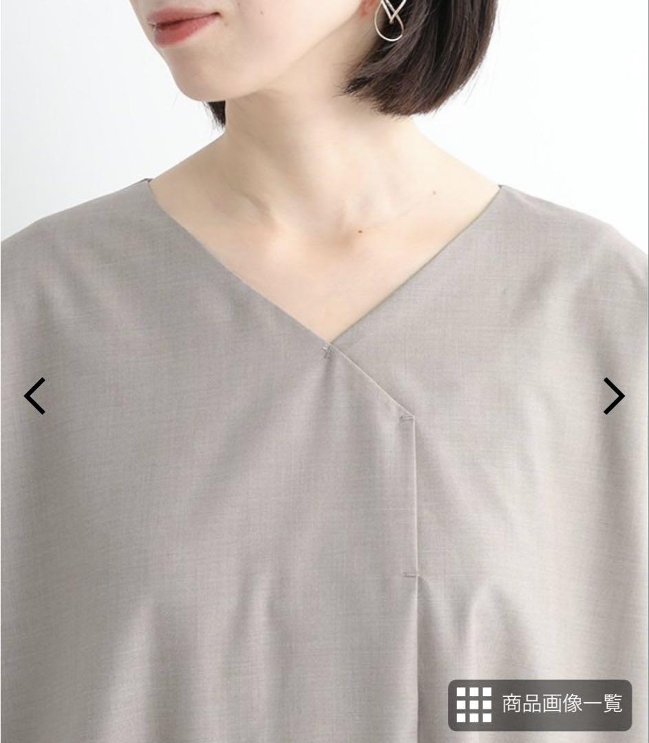 4 sii millアシンメトリーVネックドレス×プリーツキャミワンピースセット