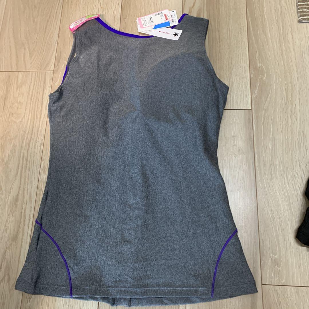 アリーナ　スポーツ用水着 5L グレー/パープル　おまけ付き