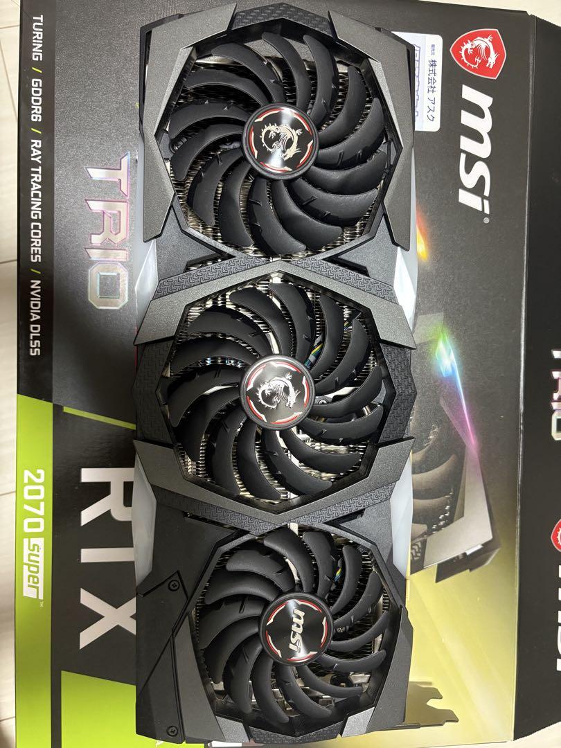 【中古】MSI GeForce RTX 2070SUPER GAMINGX