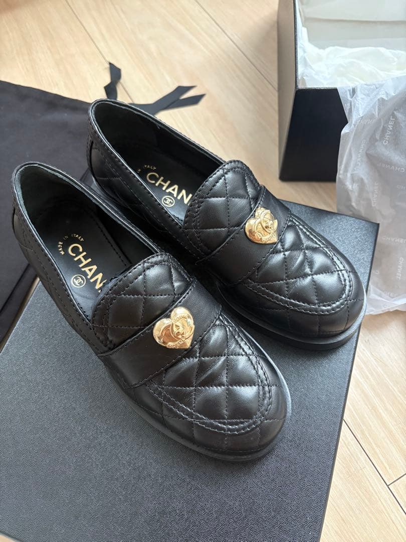 シャネル ローファー ハートキルティング3623cm・CHANEL WWW_OLIVIERBERNSTEIN_COM