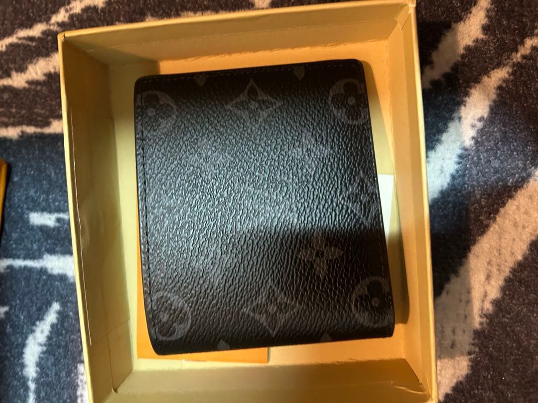 LOUIS VUITTON ブラックレザー 財布 LOUIS VUITTON ブラックレザー 財布