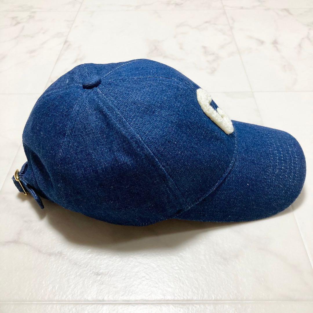 未使用級 即完売品 セリーヌ デニム キャップ 帽子 ロゴ 金具 未使用級 即完売品 セリーヌ デニム キャップ 帽子 ロゴ 金具