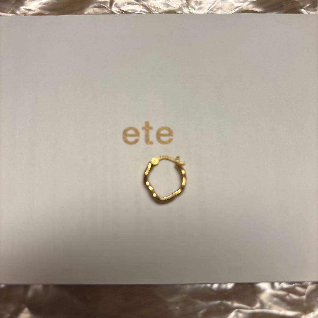 ete ゴールド フープピアス 片耳用