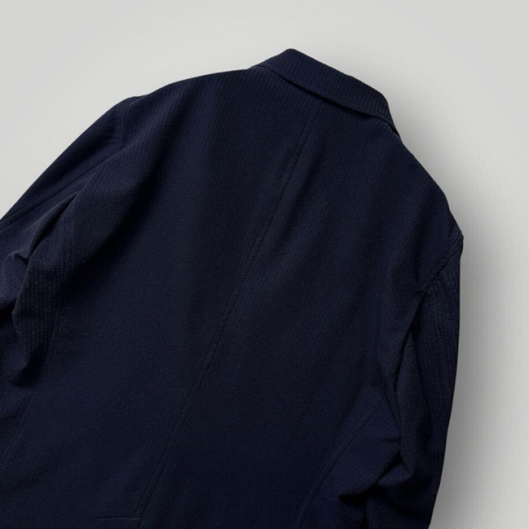 ［美品］DESIGNWORKS セットアップ シアサッカー 48 ネイビー