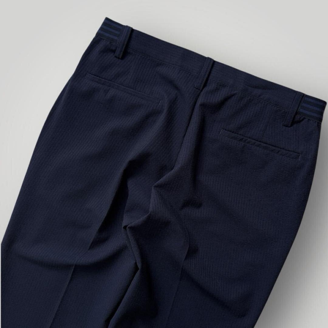 ［美品］DESIGNWORKS セットアップ シアサッカー 48 ネイビー