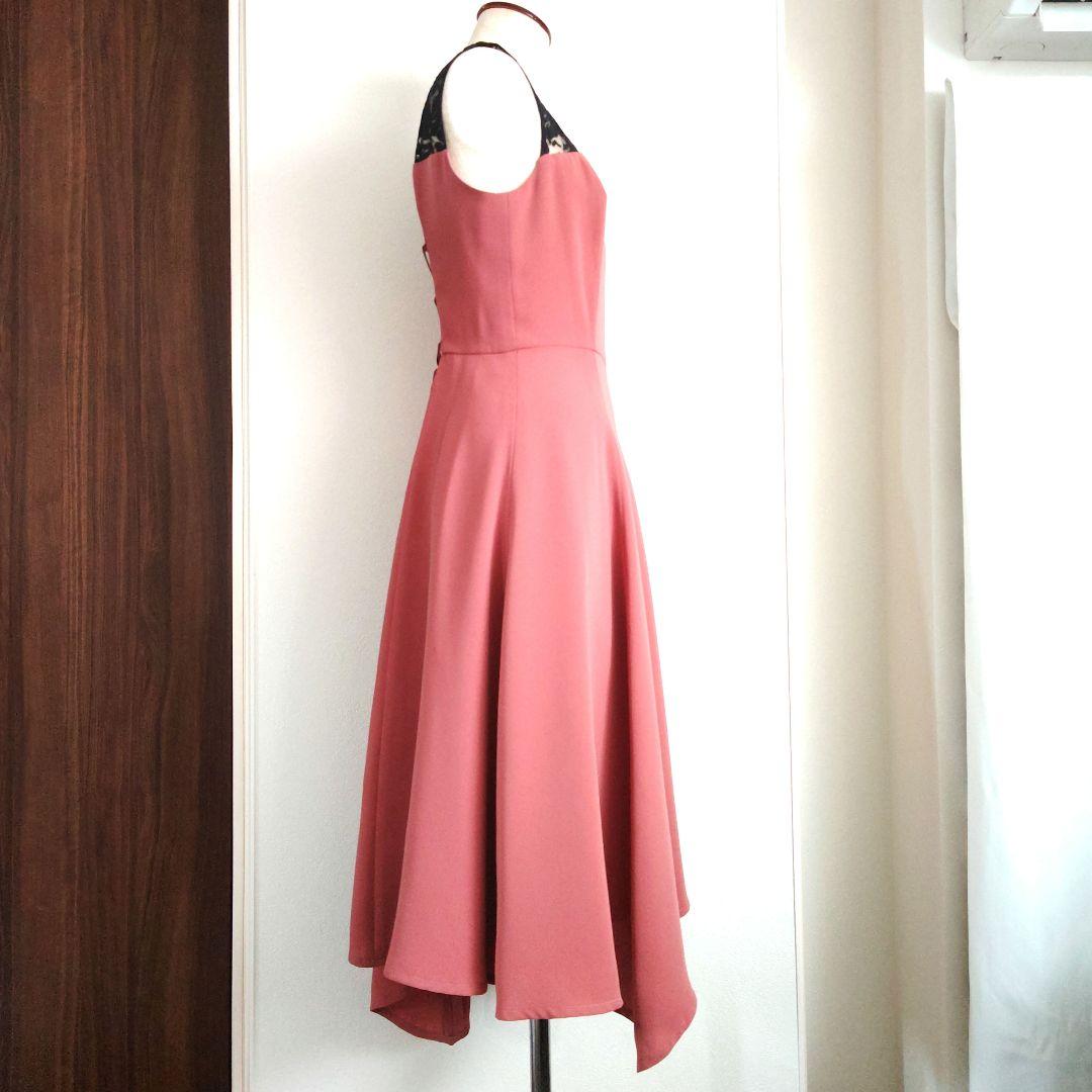 美品✨『Aimer』エメ イレギュラーヘム ミモレ丈 ドレス ワンピース M