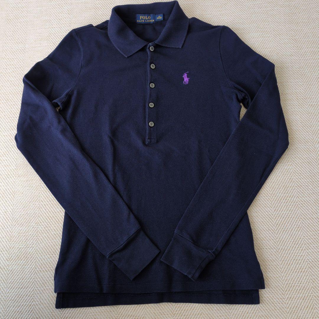 Polo Ralph Lauren ネイビー 長袖ポロシャツ - メルカリ