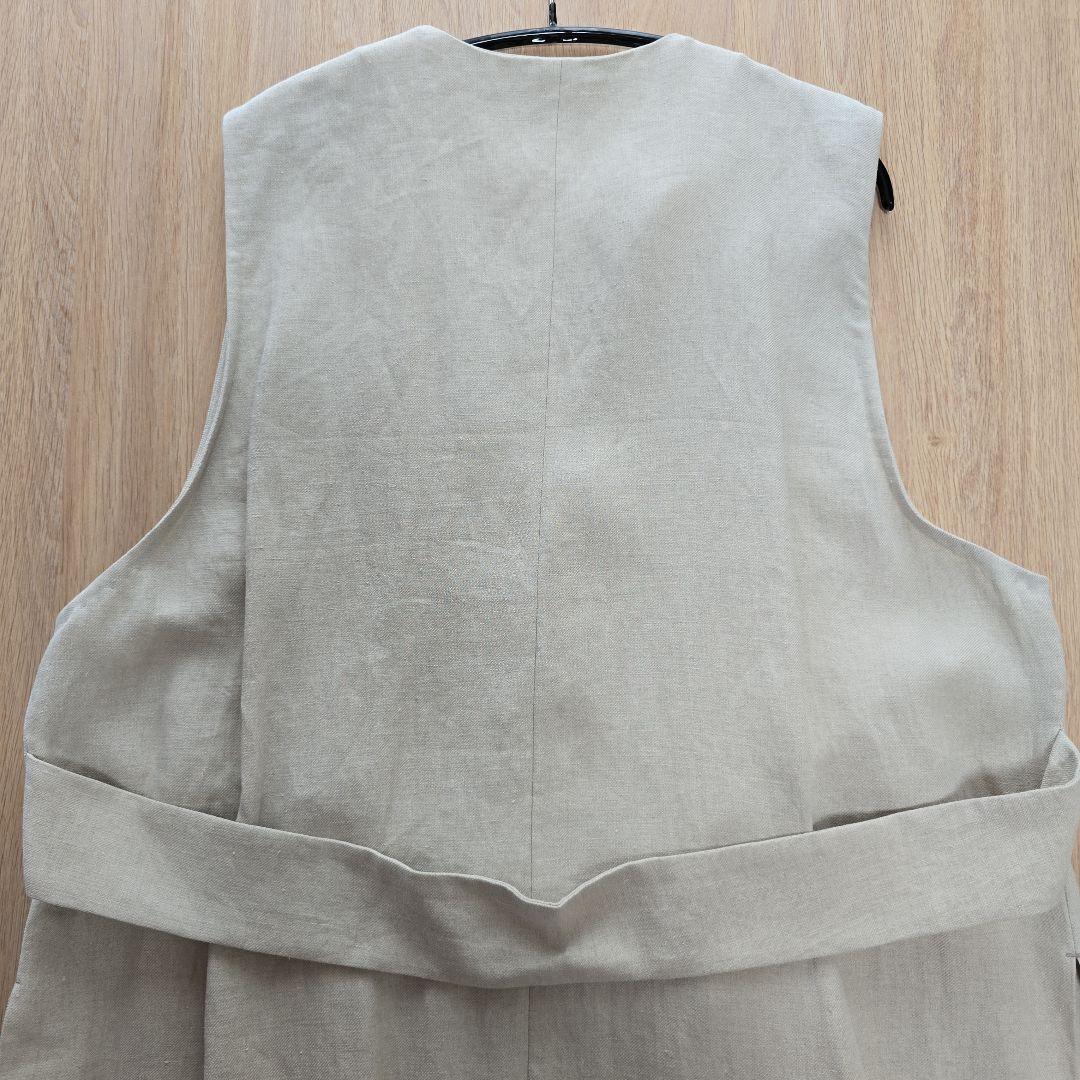 SACRA LINEN TWILL ロングジレ(未使用品)