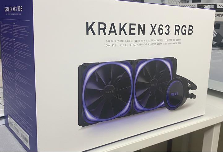 本日特価 Nzxt X63ホワイト簡易水冷cpuクーラーrgb対応280mm Kraken Pc周辺機器